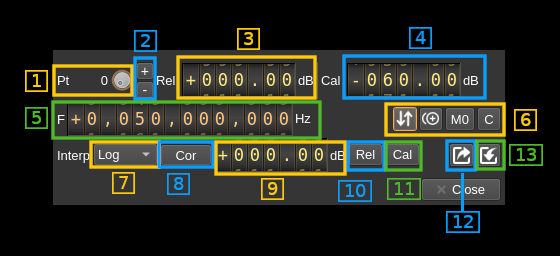 Spectrum calibration dialog