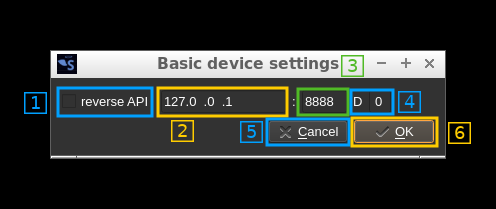 Basic device settings