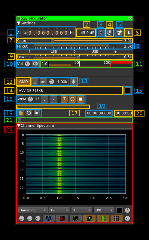 SSB Modulator plugin GUI