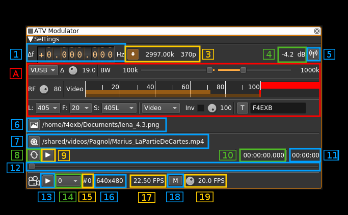 ATV Modulator plugin GUI