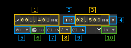 LimeSDR MIMO B section plugin GUI