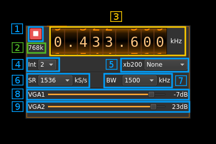 BladeRF output plugin GUI