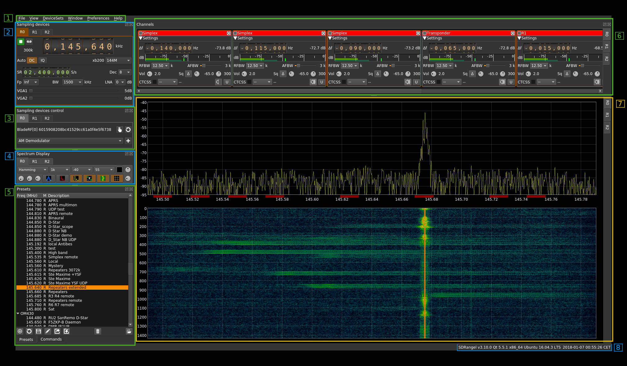 Main Window interface