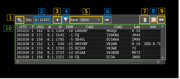 FT8 Demodulator plugin C GUI