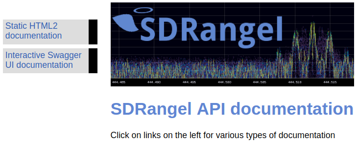 API documentation home