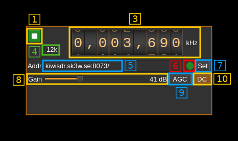 KiwiSDR input plugin GUI