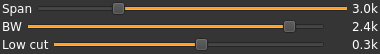 SSB Demodulator band controls USB