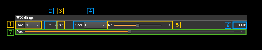 Interferometer plugin settings GUI