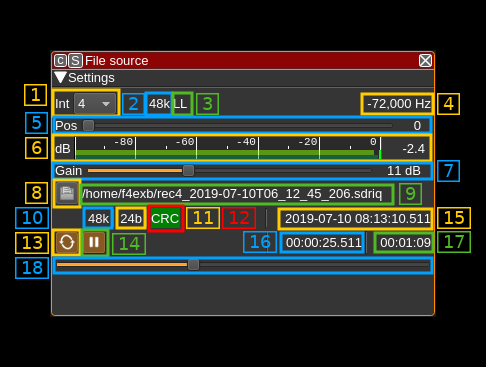 File source channel plugin GUI