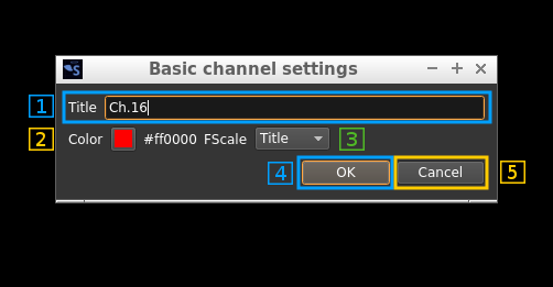 Basic channel settings