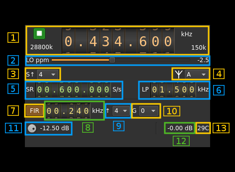 PlutoSDR output plugin GUI