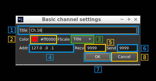 Basic channel settings