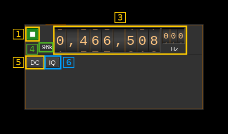 SDR Local input plugin GUI