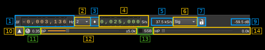 Channel Analyzer NG plugin controls