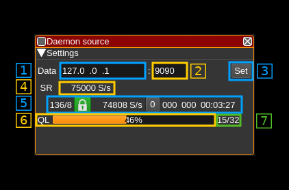 Remote source channel plugin GUI