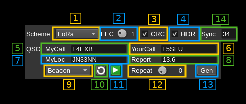 ChirpChat Modulator plugin GUI