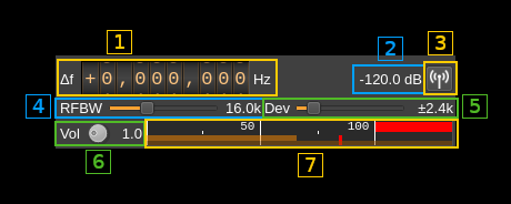 M17 Modulator settings GUI