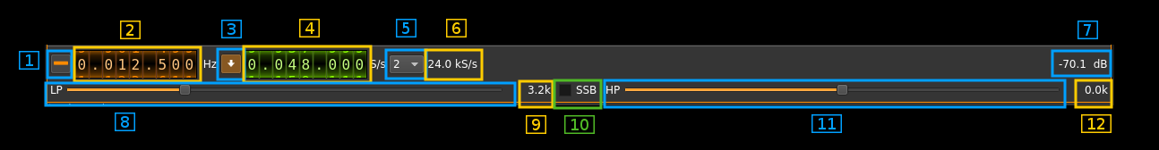 Channel Analyzer NG plugin controls