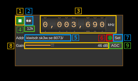 KiwiSDR input plugin GUI