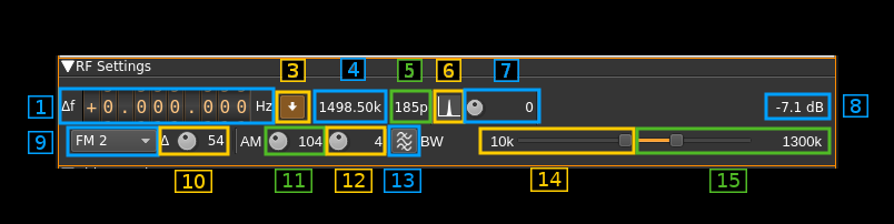 ATV Demodulator plugin GUI RF