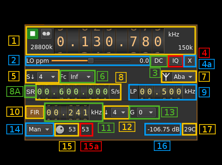 PlutoSDR input plugin GUI