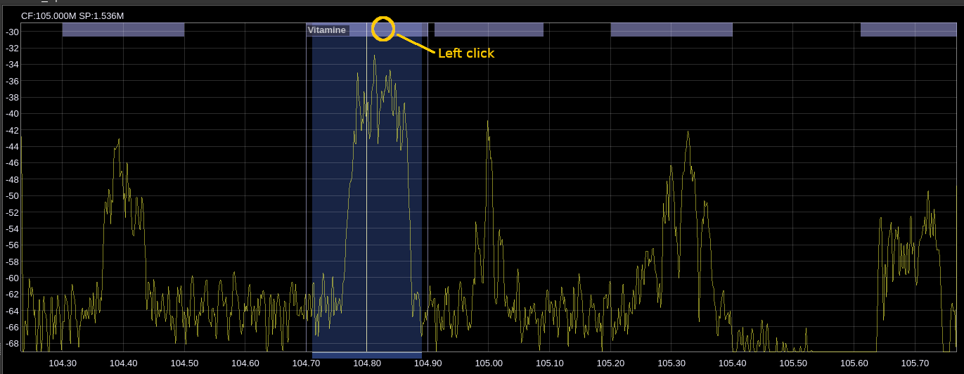 Spectrum Markers annotation spectrum