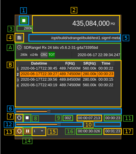 SigMF File input plugin GUI