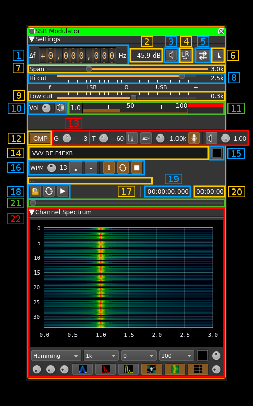 SSB Modulator plugin GUI