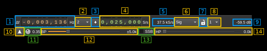 Channel Analyzer NG plugin controls