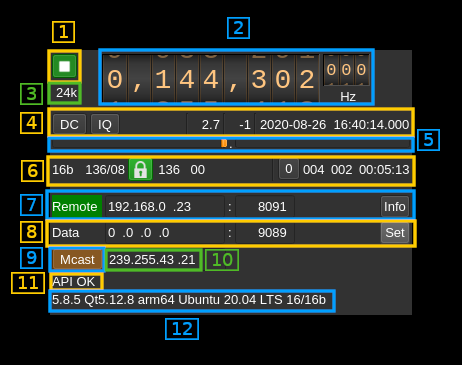 SDR Remote input plugin GUI