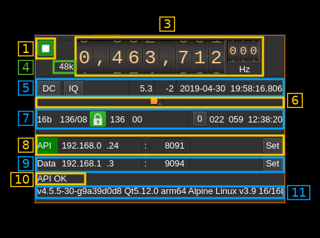 SDR Remote input plugin GUI