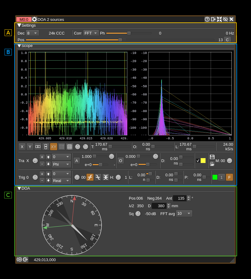 DOA2 plugin GUI