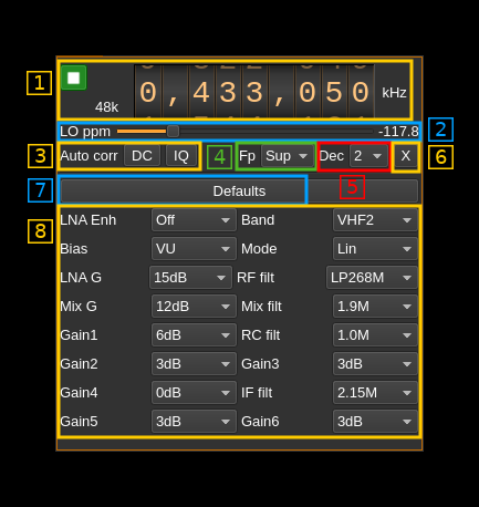 FCD Pro input plugin GUI