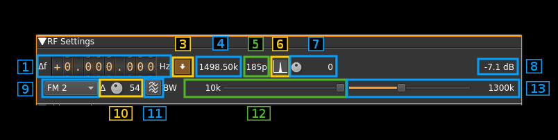 ATV Demodulator plugin GUI RF