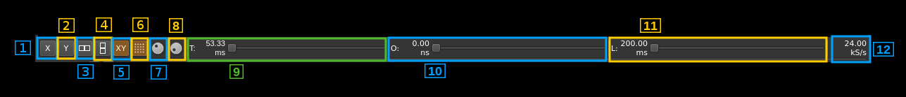 Channel Analyzer NG plugin scope1 controls