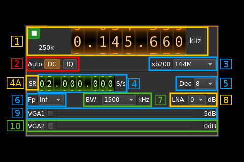 BladeRF1 input plugin GUI