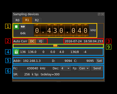 SDR Daemon with FEC plugin GUI