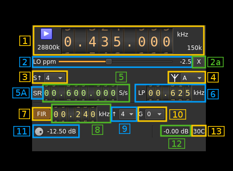 PlutoSDR output plugin GUI