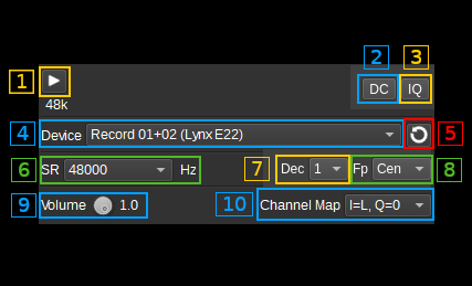 Audio input plugin GUI