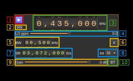 BladeRF2 output plugin GUI