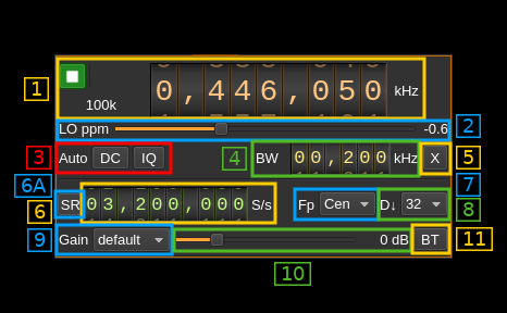 BladeRF2 input plugin GUI