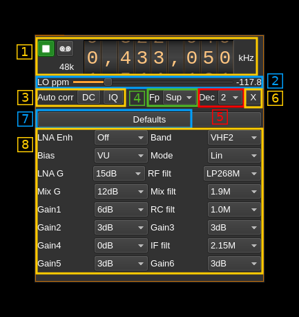 FCD Pro input plugin GUI