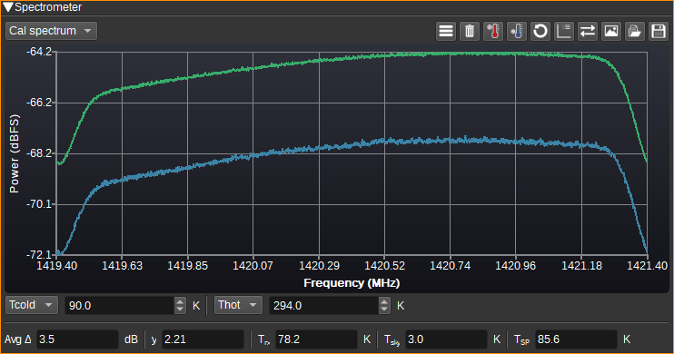 Calibration Settings dialog