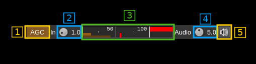 FreeDV volume and AGC controls