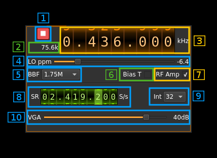 HackRF output plugin GUI