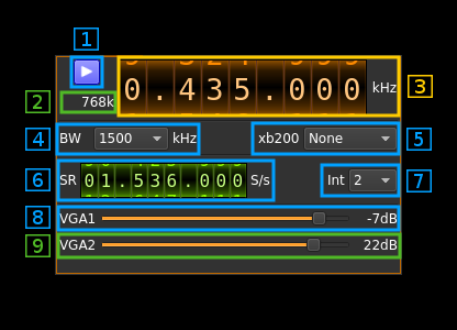 BladeRF output plugin GUI