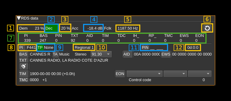 BFM Demodulator plugin RDS 1