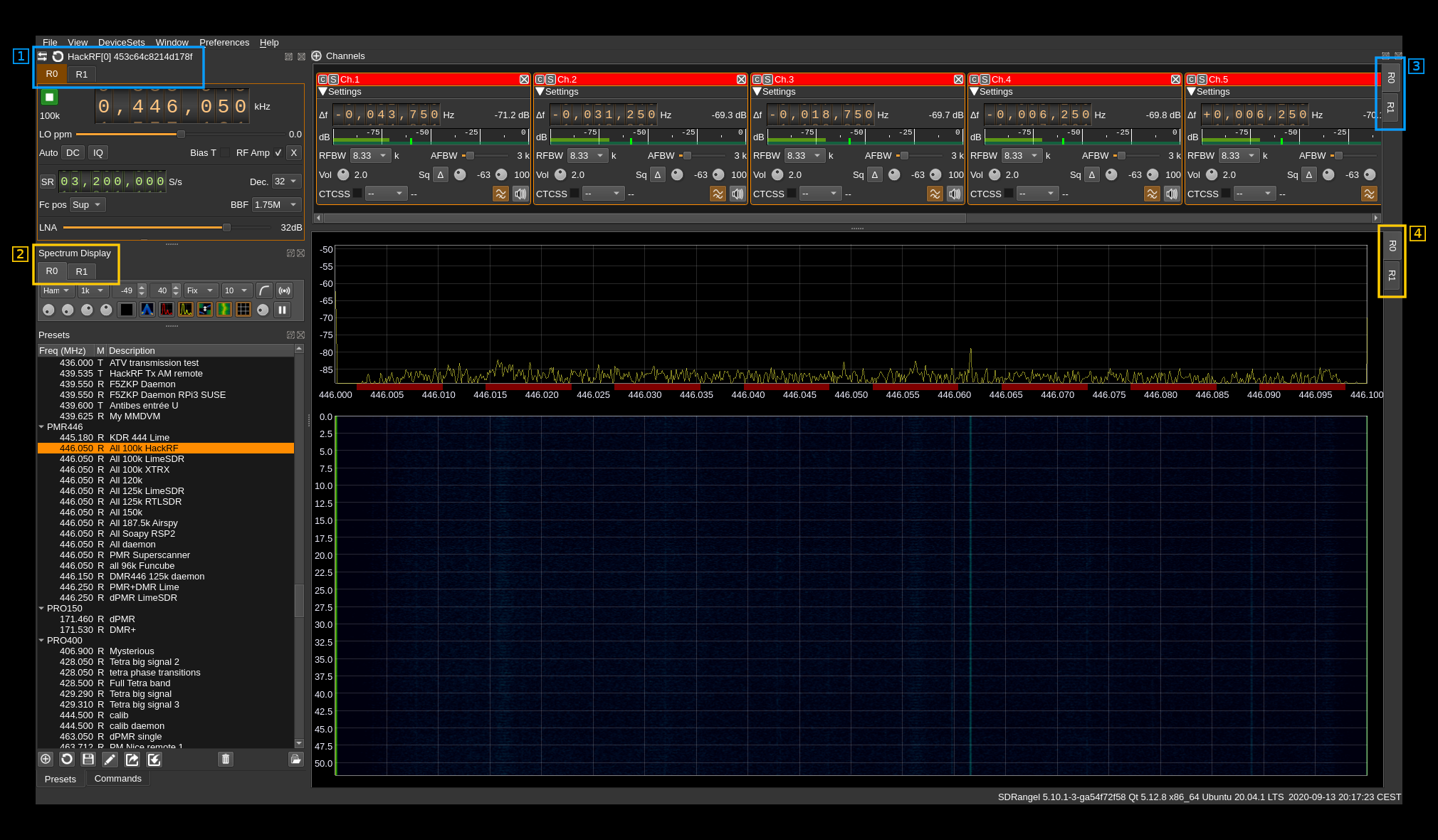 Main Window multi device support