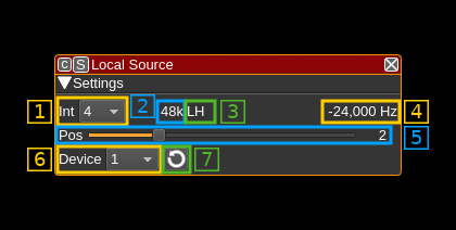 Local source channel plugin GUI