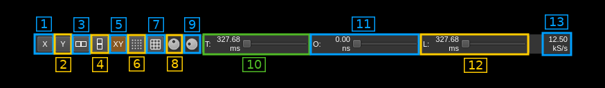 Channel Analyzer NG plugin scope1 controls